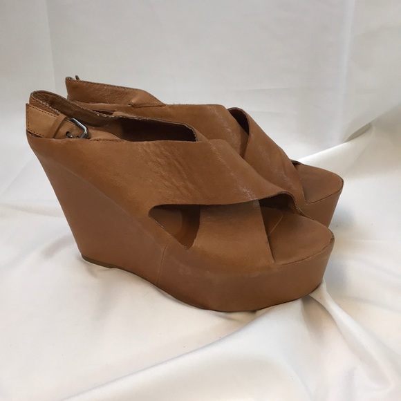 Dolce Vita Shoes - Dolce Vita Brown Platform Wedge Heels Size 9 1/2